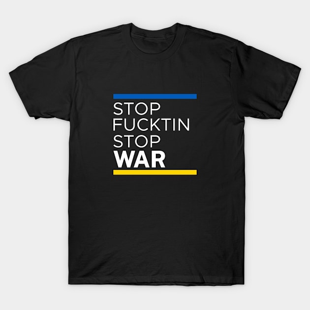 Stop Putin Stop War T-Shirt by Shifa Annisa